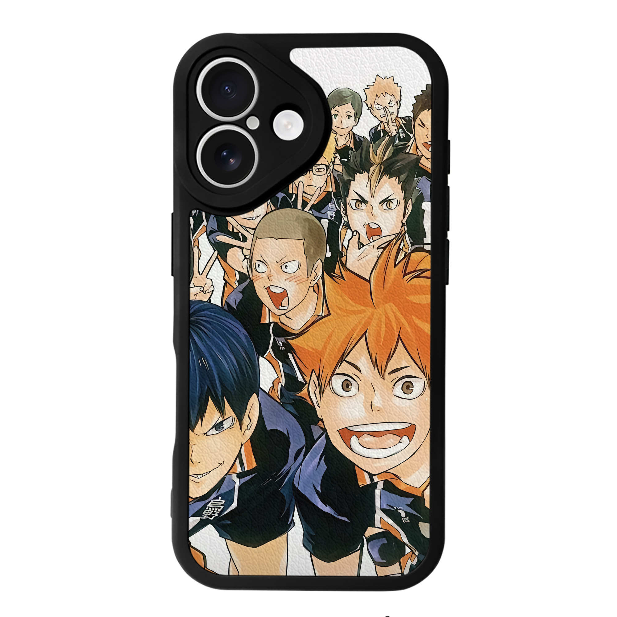 （画像用） ハイキュー!! Haikyu!! 【iPhone 16シリーズ対応】シリコンスマホケース（レザー調） 材質：シリコン